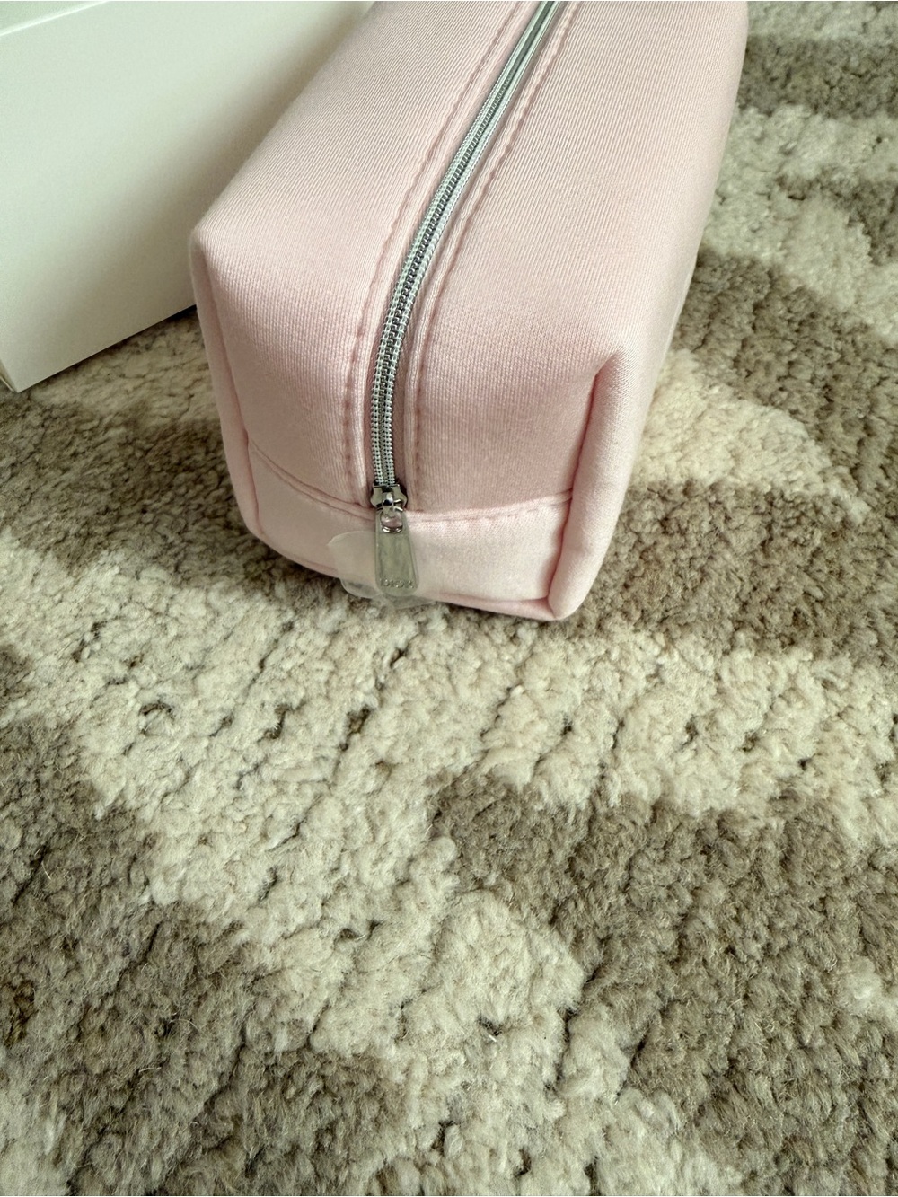 Dior Light Pink Embossed CD Cosmetic Pouch - Picture 2 of 6